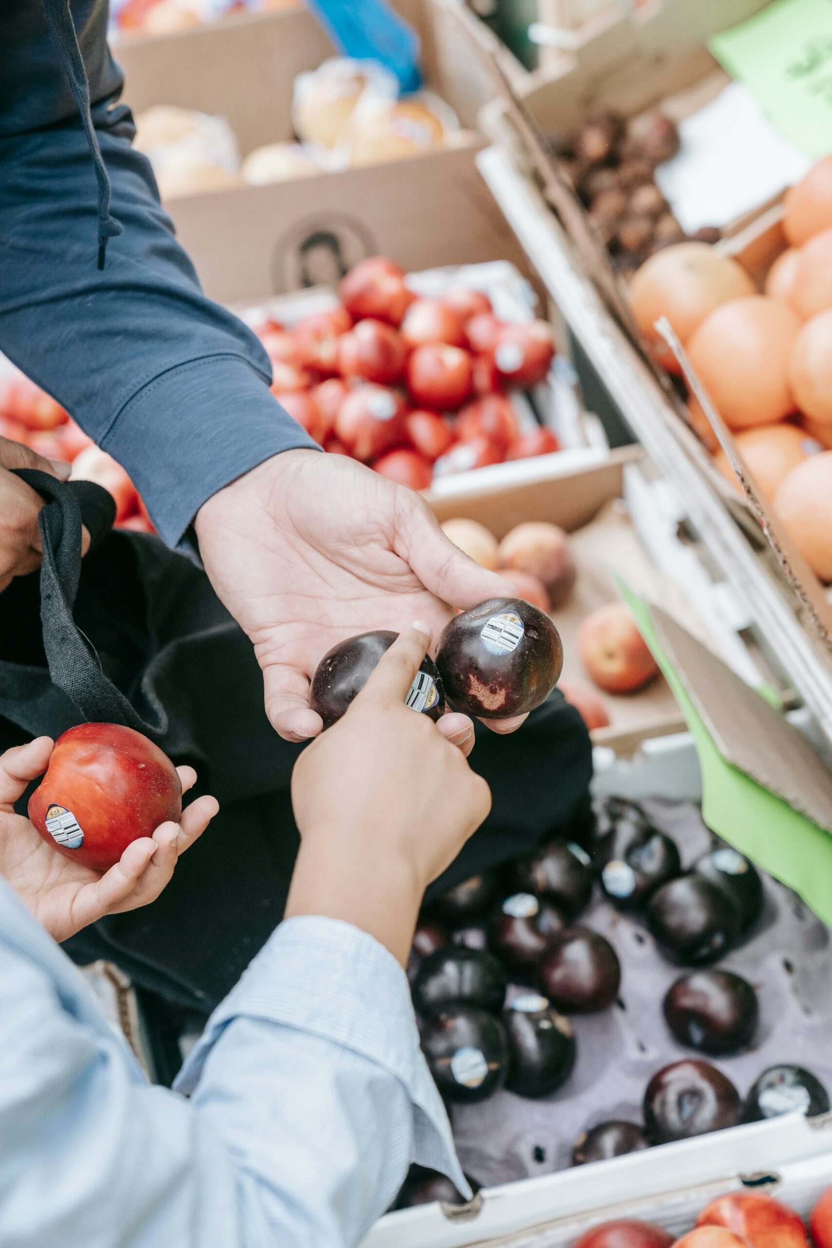 Courses & repas — panier de fruits et légumes